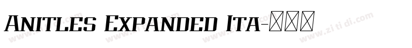 Anitles Expanded Ita字体转换